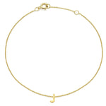 Load image into Gallery viewer, 9ct Gold Mini Initial J Bracelet
