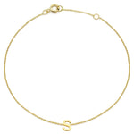 Load image into Gallery viewer, 9ct Gold Mini Initial S Bracelet

