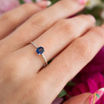 Load image into Gallery viewer, 18ct White Gold Sapphire &amp; Diamond Ring
