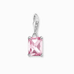 Load image into Gallery viewer, Silver Pink CZ Charm
