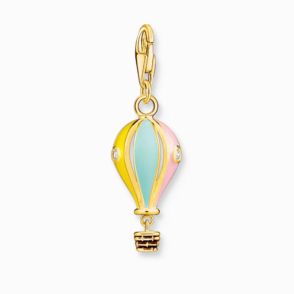 Gold Plated Hot Air Balloon Charm