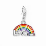 Load image into Gallery viewer, Silver Colourful Rainbow Charm
