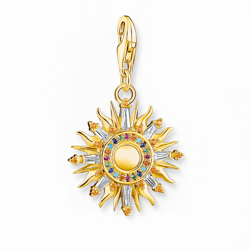 Gold Plated Sun Charm