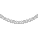 Load image into Gallery viewer, Silver Two Row CZ Tennis Necklace
