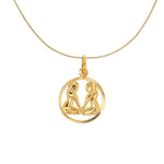 Load image into Gallery viewer, 9ct Gold Gemini Zodiac Necklace
