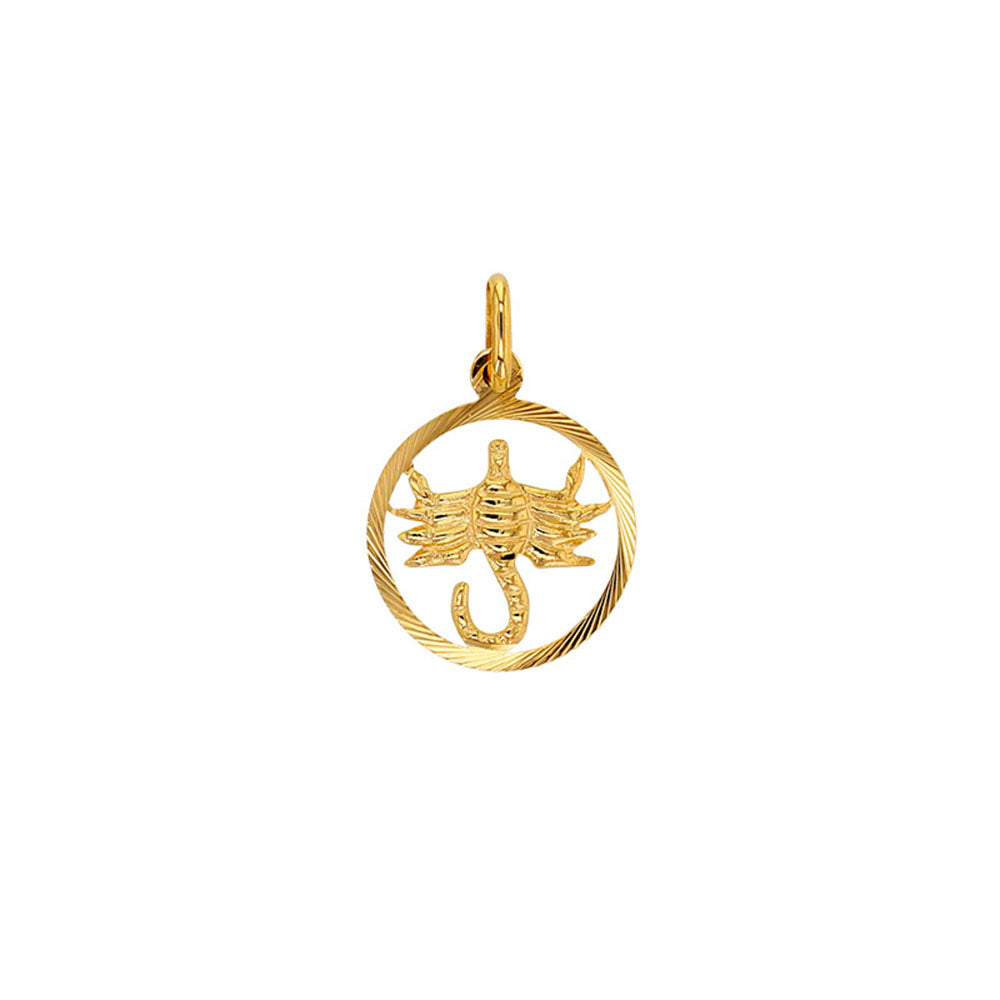 9ct Gold Scorpio Zodiac Necklace