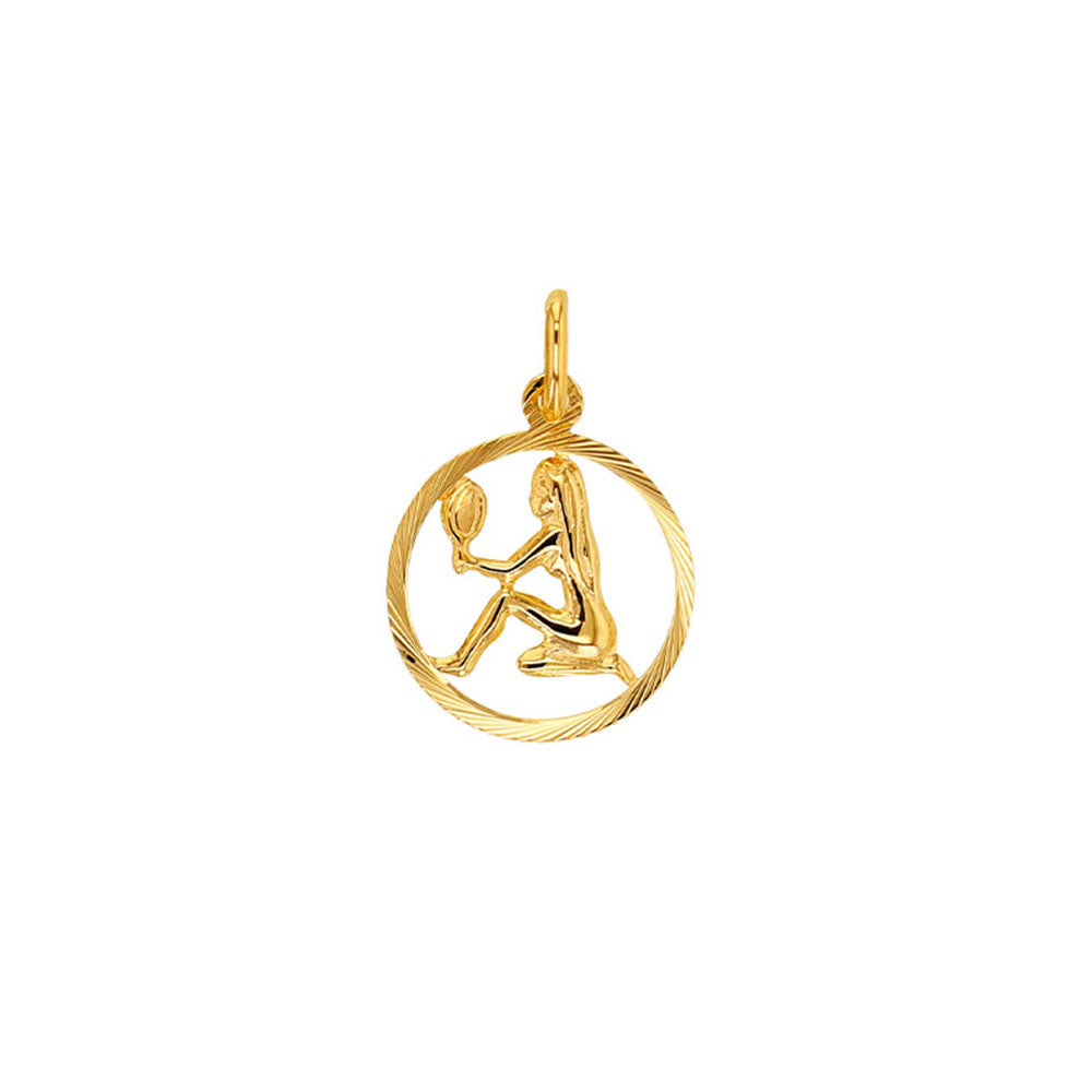 9ct Gold Virgo Zodiac Necklace