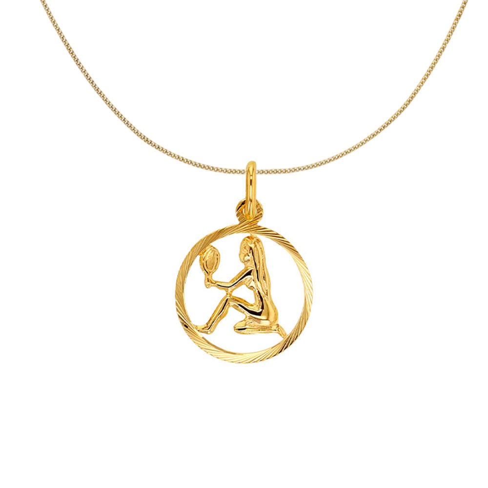 9ct Gold Virgo Zodiac Necklace