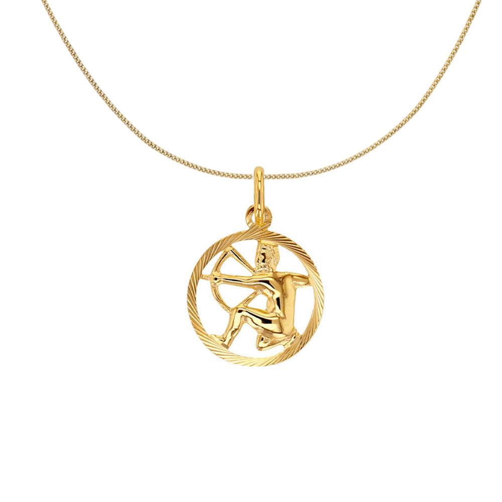 9ct Gold Sagittarius Zodiac Necklace
