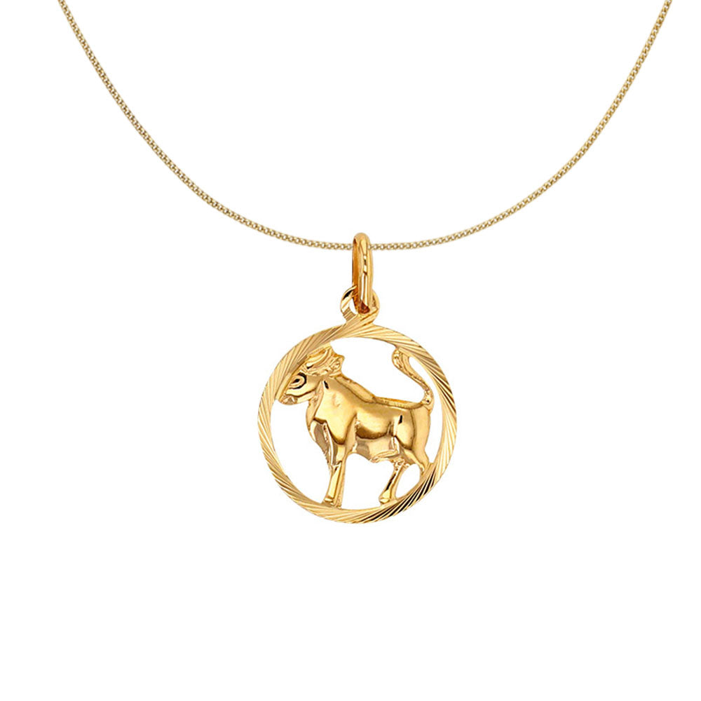 9ct Gold Taurus Zodiac Necklace