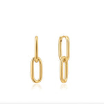 Load image into Gallery viewer, Gold Plated Cable Link Earrings
