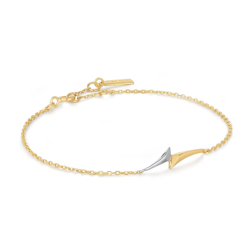 Gold Plated Arrow Chain Bracelet