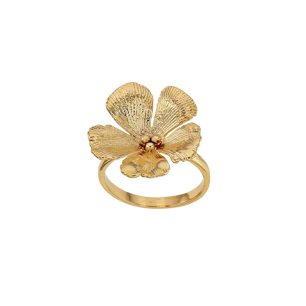 Gold Plated Blossom Ring