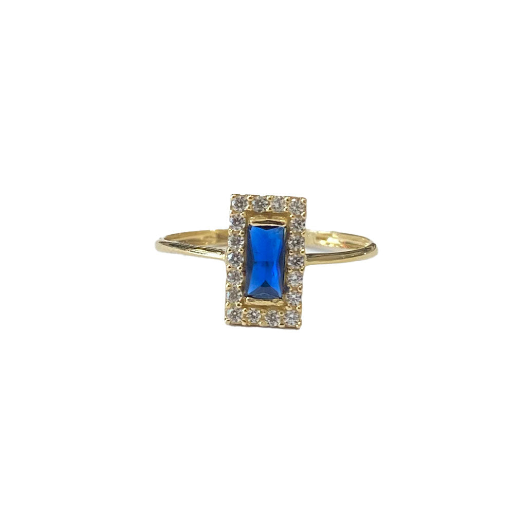 18ct Gold Sapphire Blue Cocktail Ring