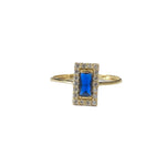 Load image into Gallery viewer, 18ct Gold Sapphire Blue Cocktail Ring

