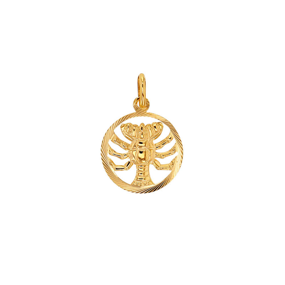 9ct Gold Cancer Zodiac Necklace