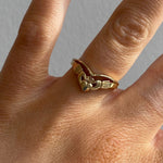 Load image into Gallery viewer, 10ct Gold Wishbone Ava Claddagh Ring
