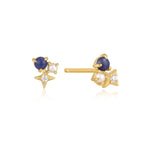 Load image into Gallery viewer, Lapis Star Stud Earrings
