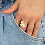 Load image into Gallery viewer, Gold Plated Blossom Ring
