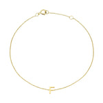 Load image into Gallery viewer, 9ct Gold Mini Initial F Bracelet
