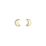 Load image into Gallery viewer, 9ct Gold Mini Moon Earrings
