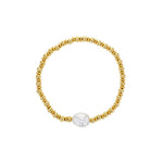 Load image into Gallery viewer, Gold Plated Isla Large Pearl Beaded Bracelet
