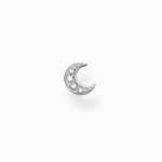 Load image into Gallery viewer, Silver Moon Single Stud Earring
