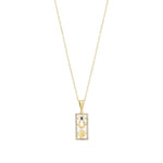 Load image into Gallery viewer, 9ct Gold CZ Lucky Charm Necklace
