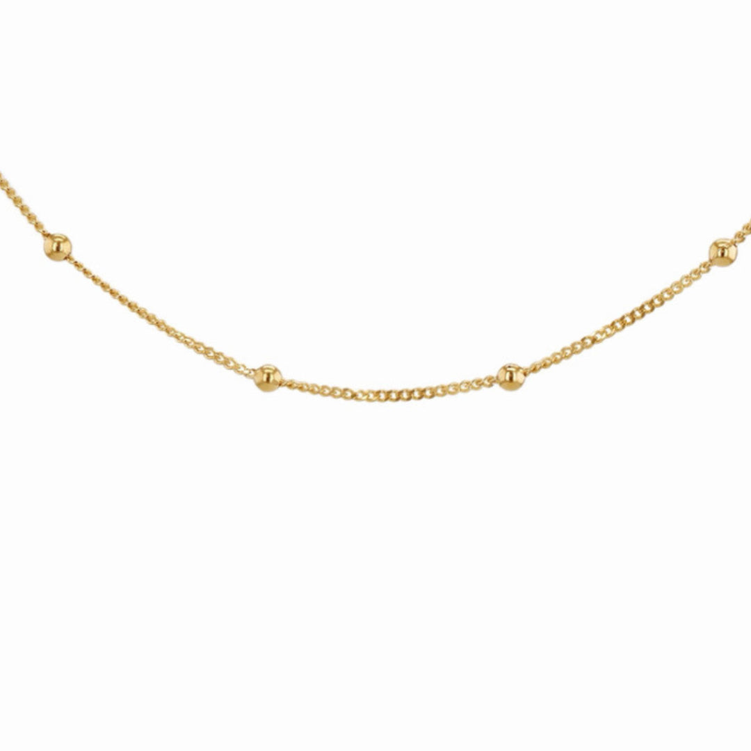 9ct Gold Dainty Ball Necklace