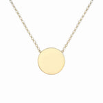 Load image into Gallery viewer, 9ct Gold Plain Mini Disc Necklace
