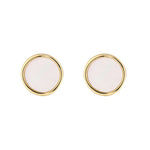 Load image into Gallery viewer, 9ct Gold Mother of Pearl Disc Stud Earrings
