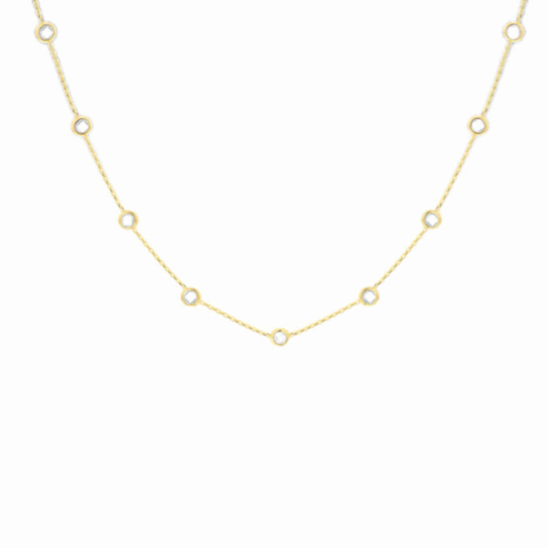 9ct Gold Multi CZ Stone Necklace