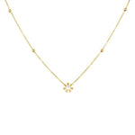 Load image into Gallery viewer, 9ct Gold Daisy Pearl Necklace

