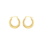 Load image into Gallery viewer, 9ct Gold Tapered Creole Hoop Earrings
