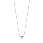 Load image into Gallery viewer, Silver Malachite Star Necklace
