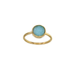 Load image into Gallery viewer, Gold Plated Amazonite Ring
