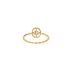 Load image into Gallery viewer, Gold Plated Cassie Open Circle Star Ring
