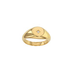 Load image into Gallery viewer, Gold Plated Cassie Signet Ring
