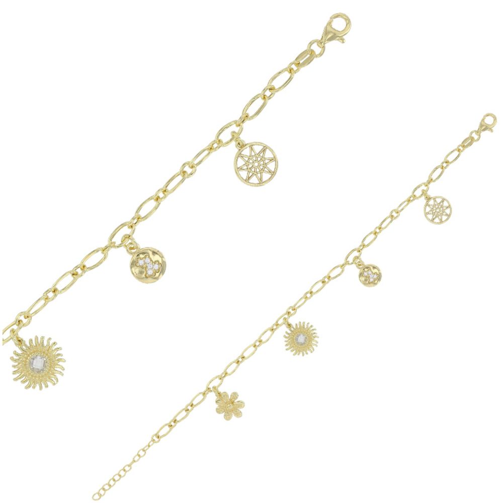 Gold Plated Charm Bracelet