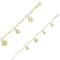 Gold Plated Charm Bracelet