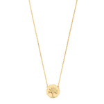 Load image into Gallery viewer, Gold Plated Willow Circle Tree of Life Necklace
