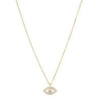 Gold Plated Cleo Evil Eye Necklace