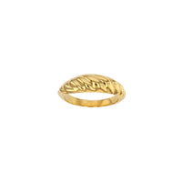 Gold Plated Croissant Ring