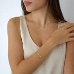 Load image into Gallery viewer, Gold Plated Moons and Stars Bracelet
