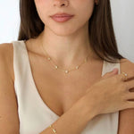 Load image into Gallery viewer, Gold Plated Moons and Stars Necklace
