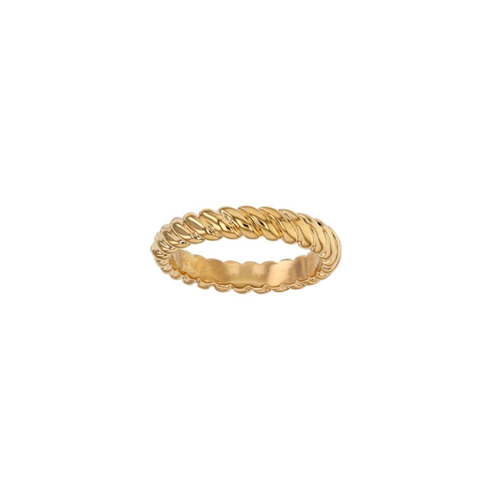 Gold Plated Twist Ring