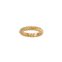 Gold Plated Twist Ring