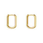 Load image into Gallery viewer, 9ct Gold Oval Huggie Hoop Earrings
