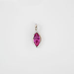 Load image into Gallery viewer, Silver October CZ Marquise Birthstone Pendant
