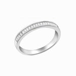 Load image into Gallery viewer, Silver CZ Band Ring
